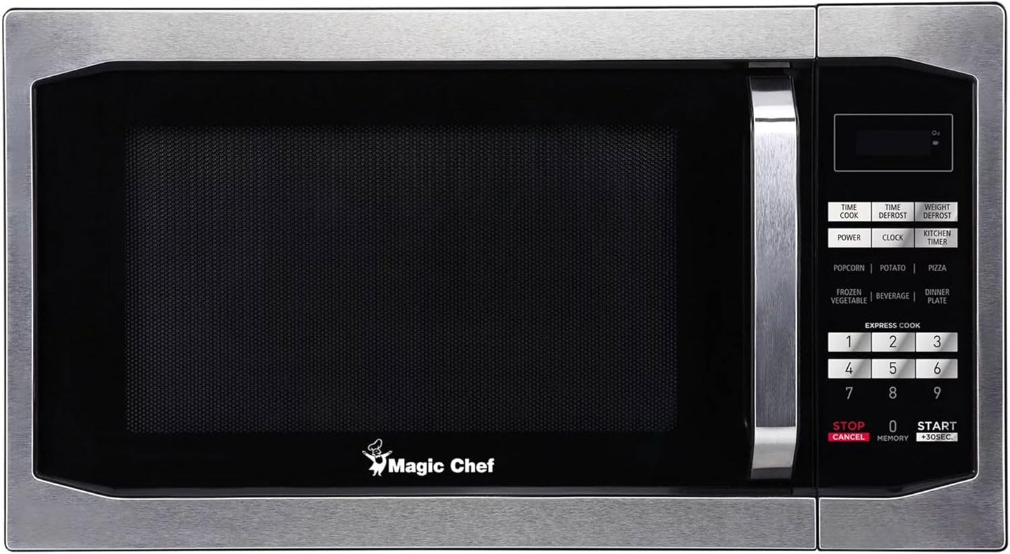 Magic Chef 1100W Compact Microwave - Fast Cooking Efficiency!