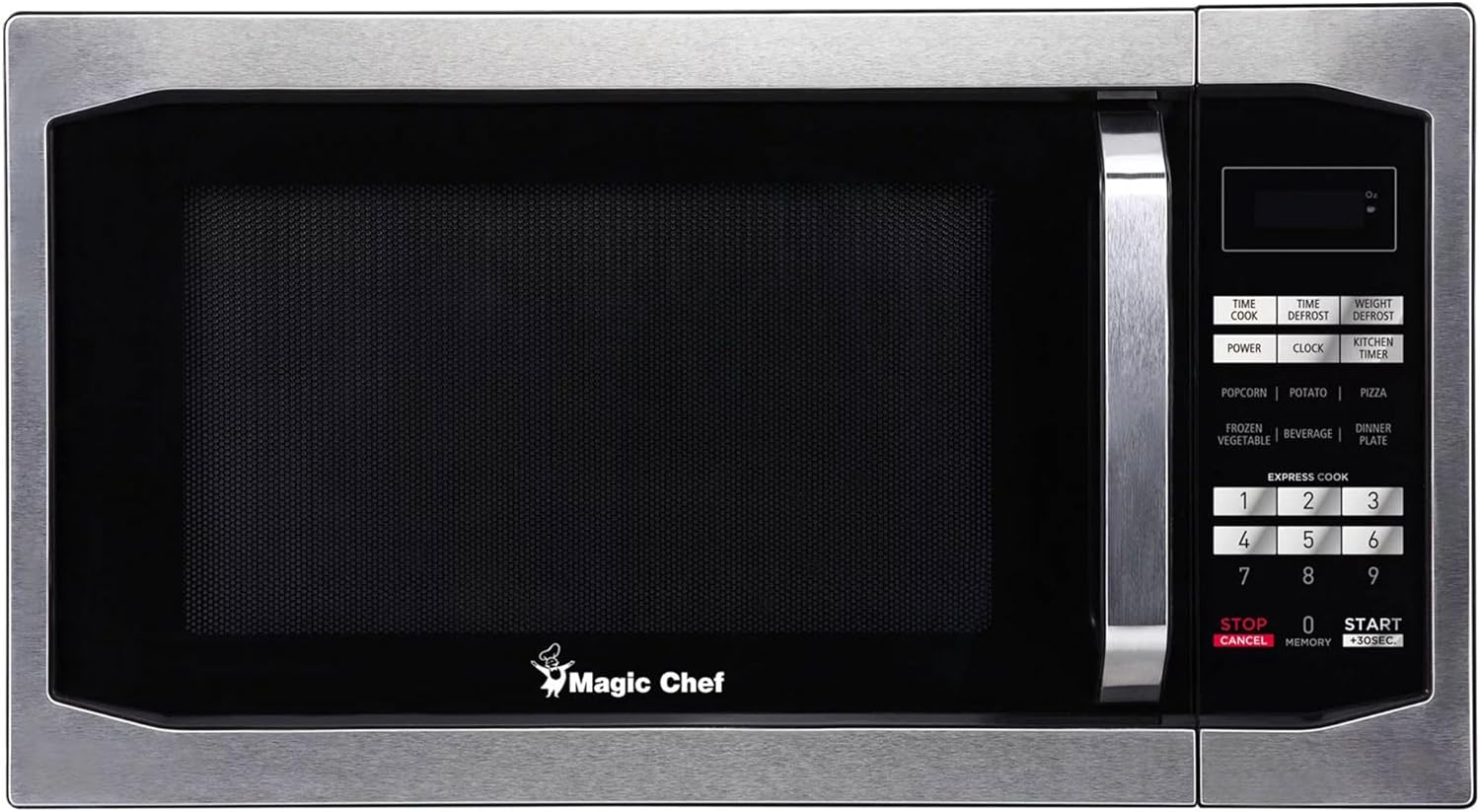 Magic Chef 1100W Compact Microwave - Fast Cooking Efficiency!