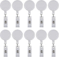 100 Pack Retractable ID Badge Holder Badge Reels - Bulk Pack