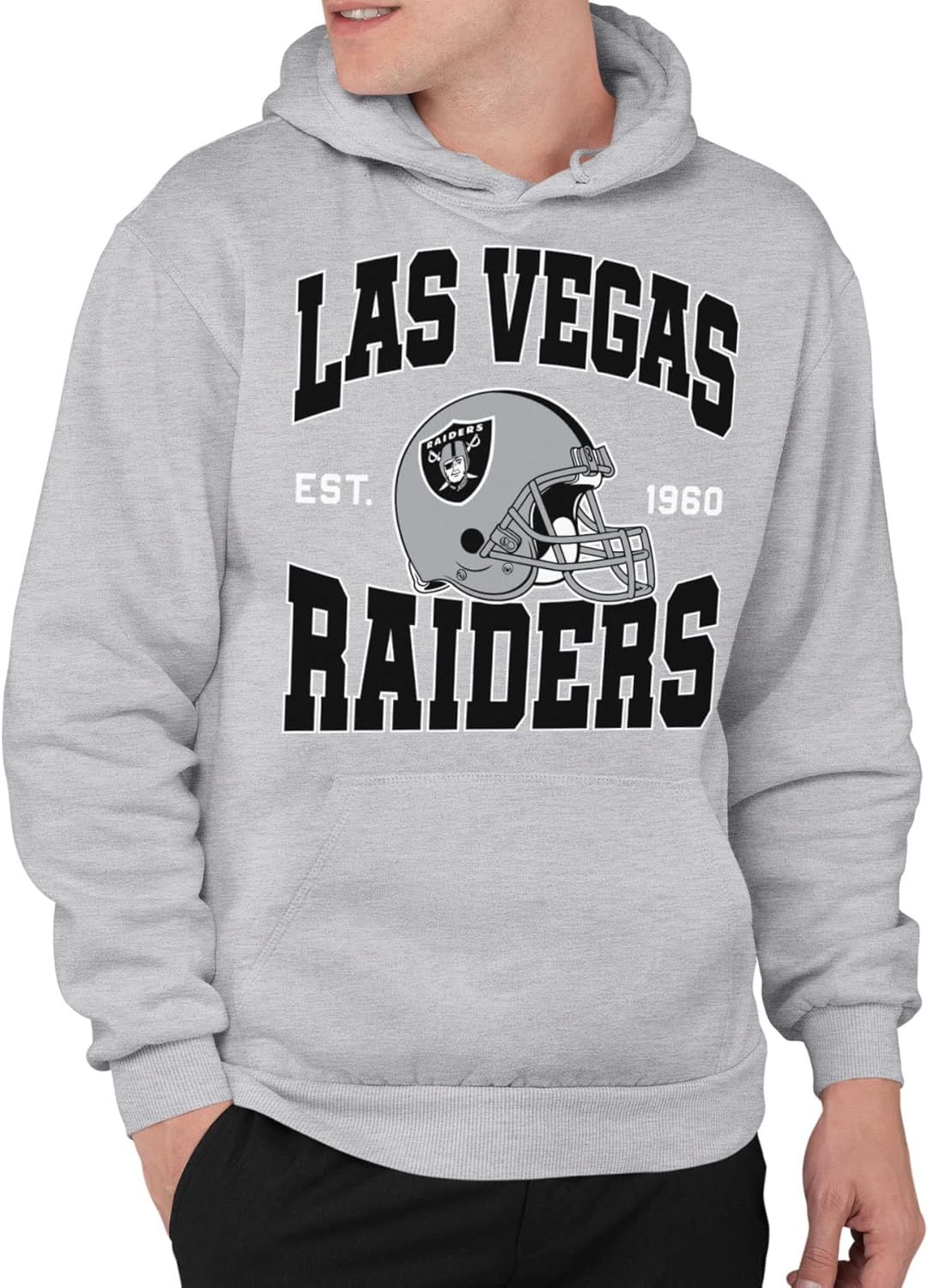 Las Vegas Raiders Unisex Adult Pullover Hoodie for Game Day