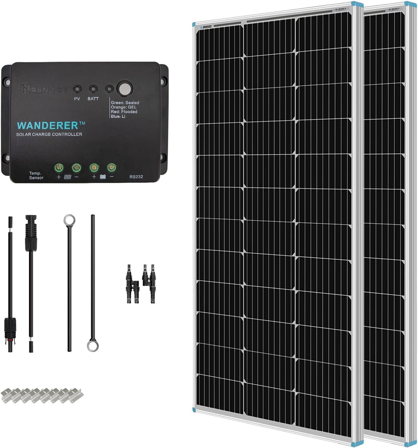 Renogy 200 Watt Solar Panel Starter Kit for Off-Grid Systems