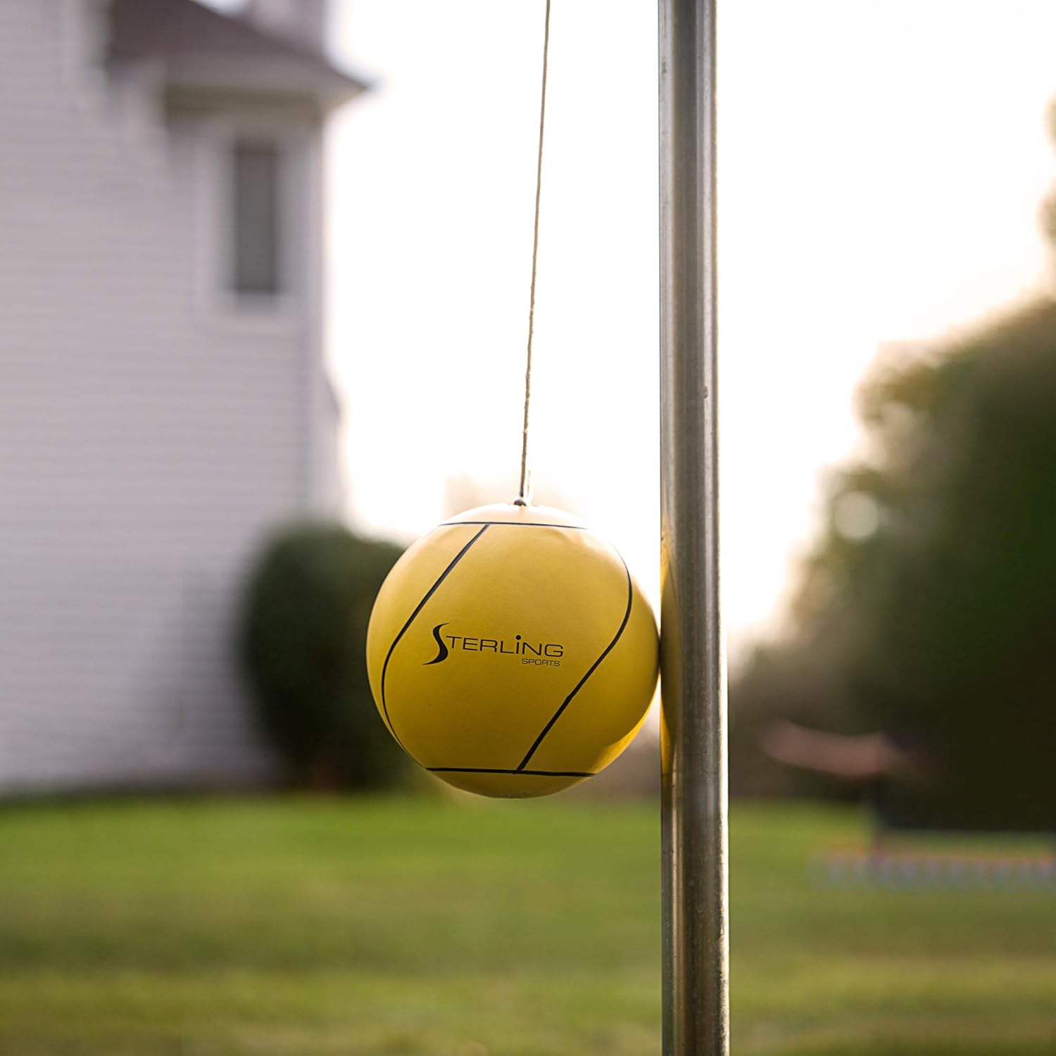 Heavy Duty Tetherball Set for Outdoor Fun with Ball and Pole
