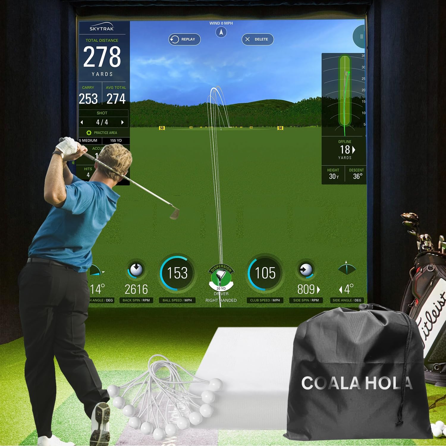 Enhanced Golf Impact Screen for Pro Training
