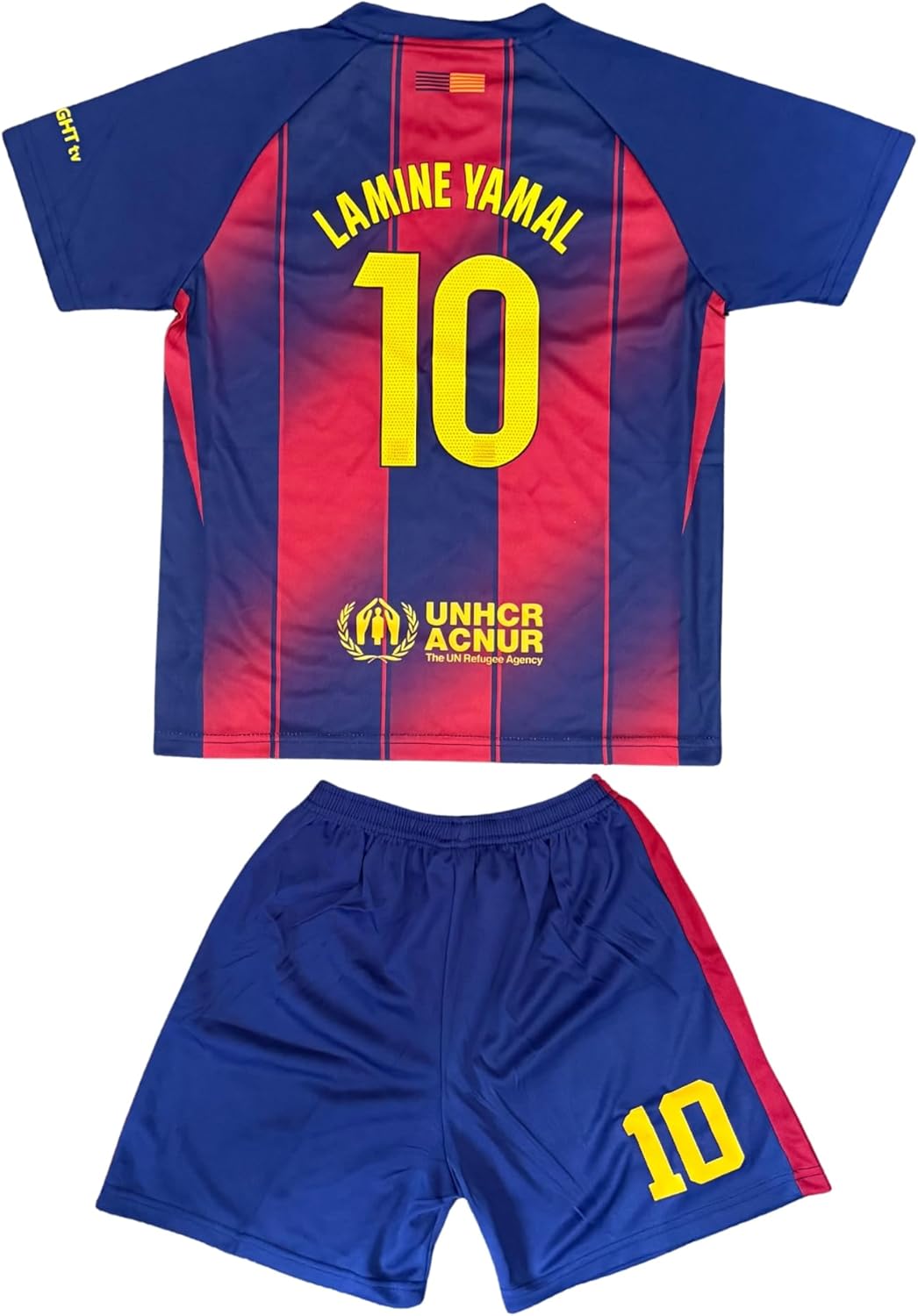 2025/2026 Home Lamine Yamal #10 Soccer Jersey With Short Set