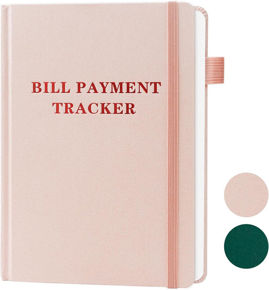 Pink Bill Organizer 2025 - Monthly Expense Tracker