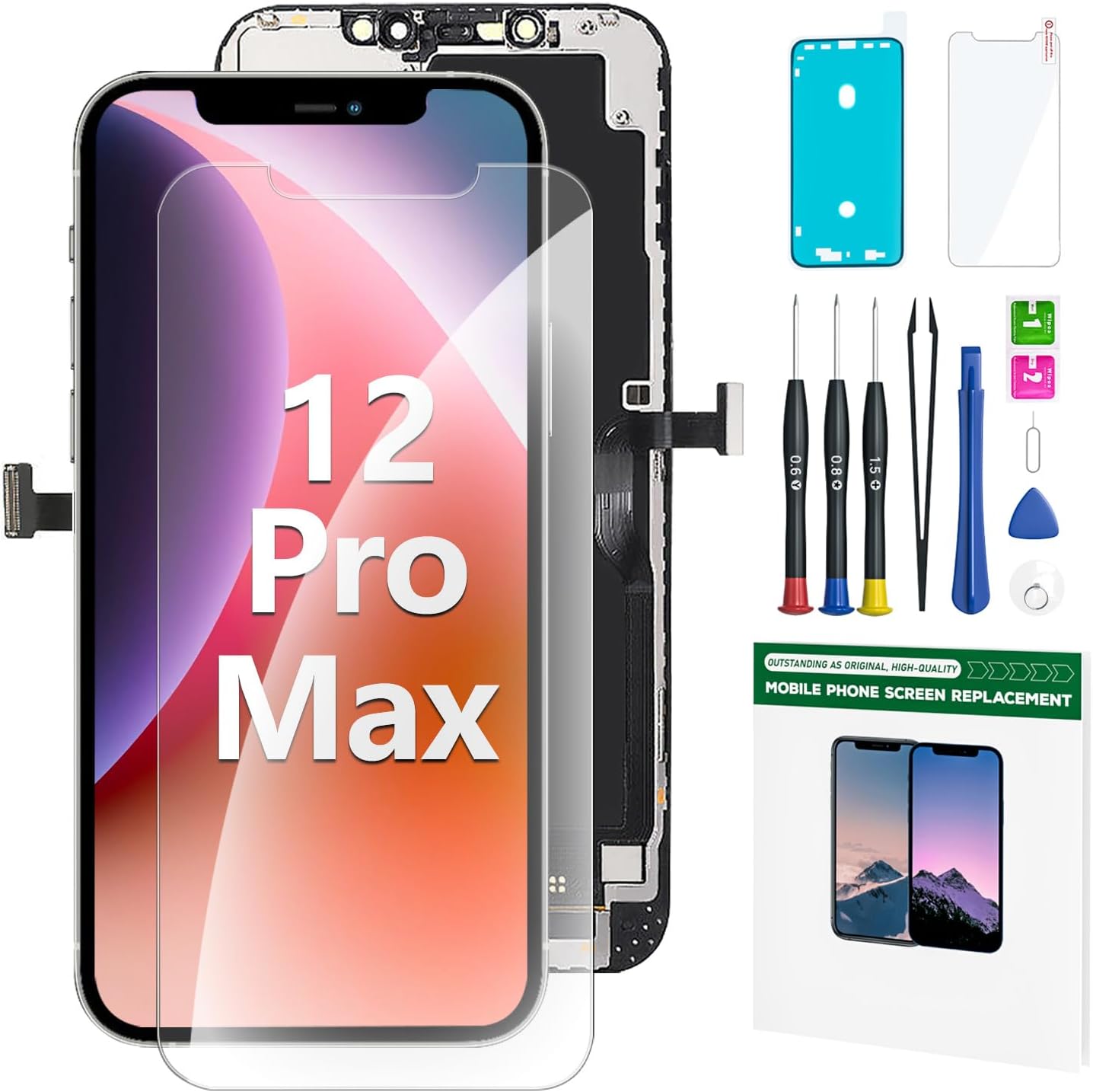 iPhone 12 Pro Max Screen Replacement Kit for Full HD Repair