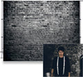 Black Brick Wall Backdrop for Photography 10x8ft - Versatile Photo
