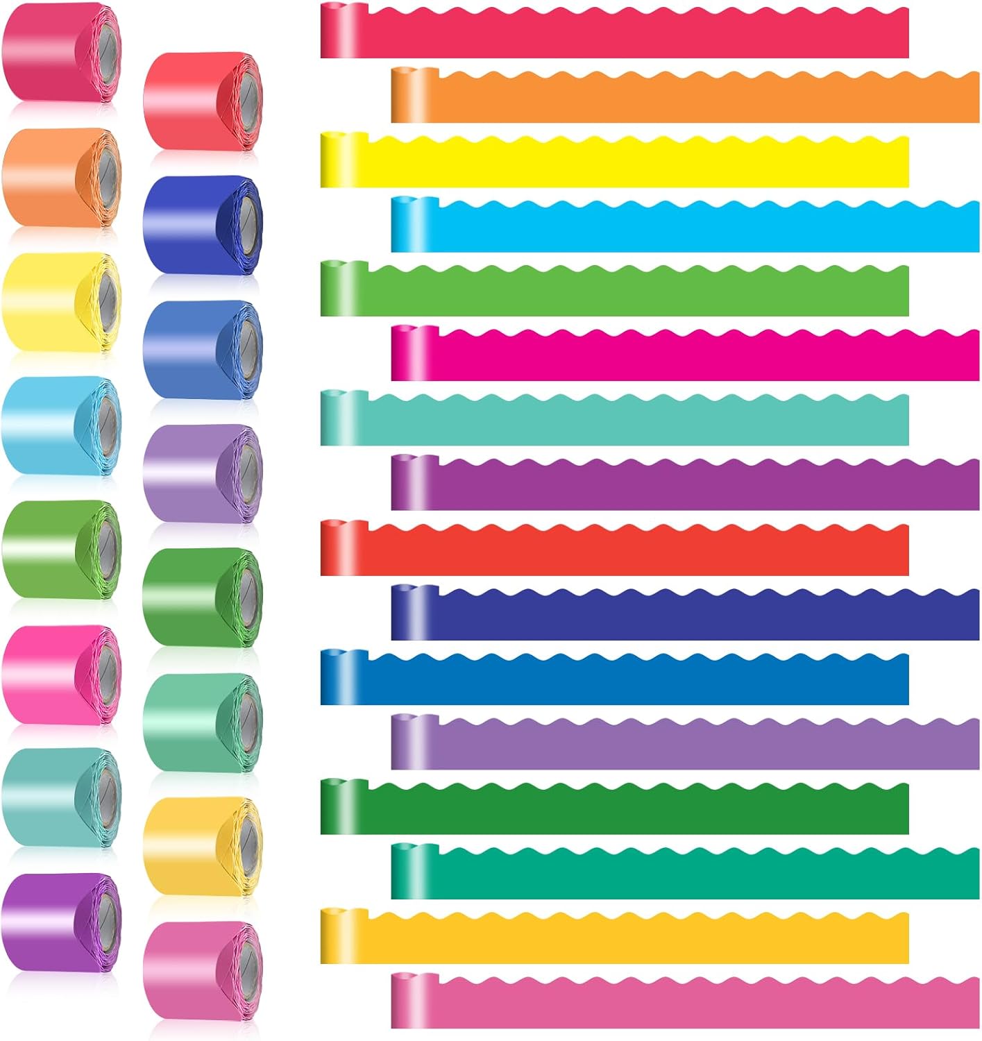 Colorful Bulletin Board Borders Set for Classroom Decor