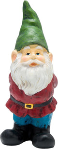 11 in Classic Outdoor Garden Gnome Yard Statue - Whimsical Lawn Accent