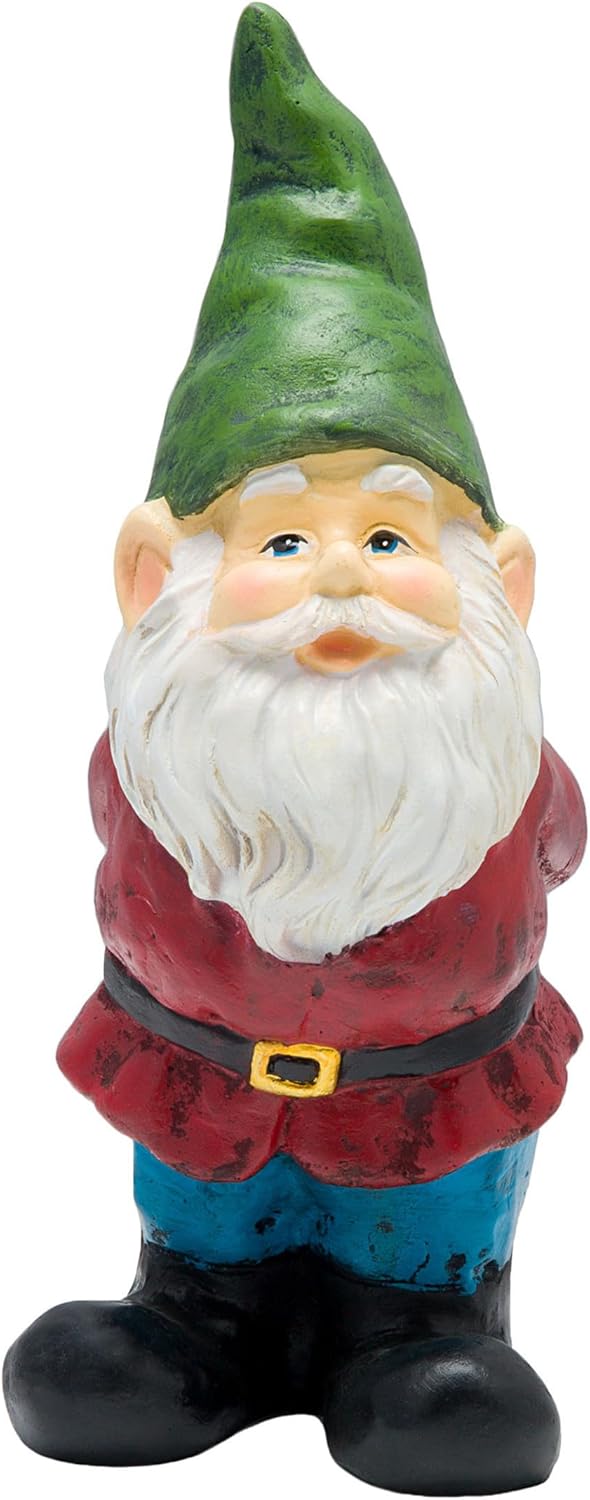 Classic Outdoor Garden Gnome Statue for Enchanted Yard Decor