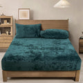 PHF Truly Velvet Fitted Sheet Full Size - Plush Deep Pocket Comfort