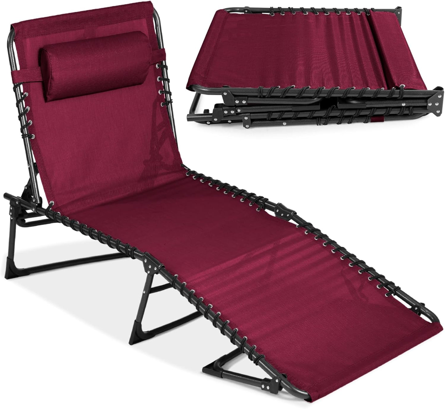 Best Choice Products Portable Outdoor Folding Recliner Lounge Chair