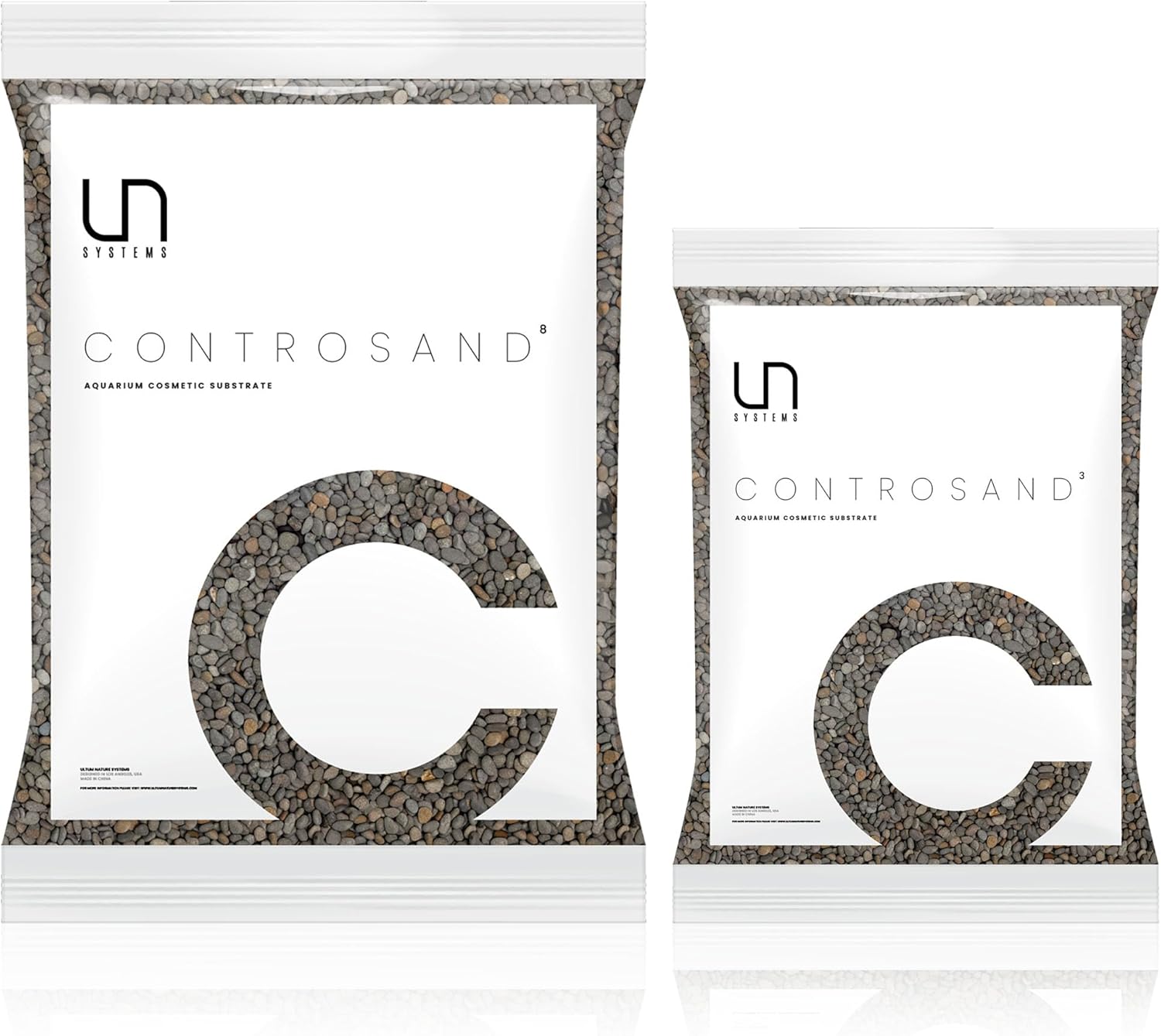 UNS Controsand - Kona 8L Dark Gray Gravel for Aquascaping