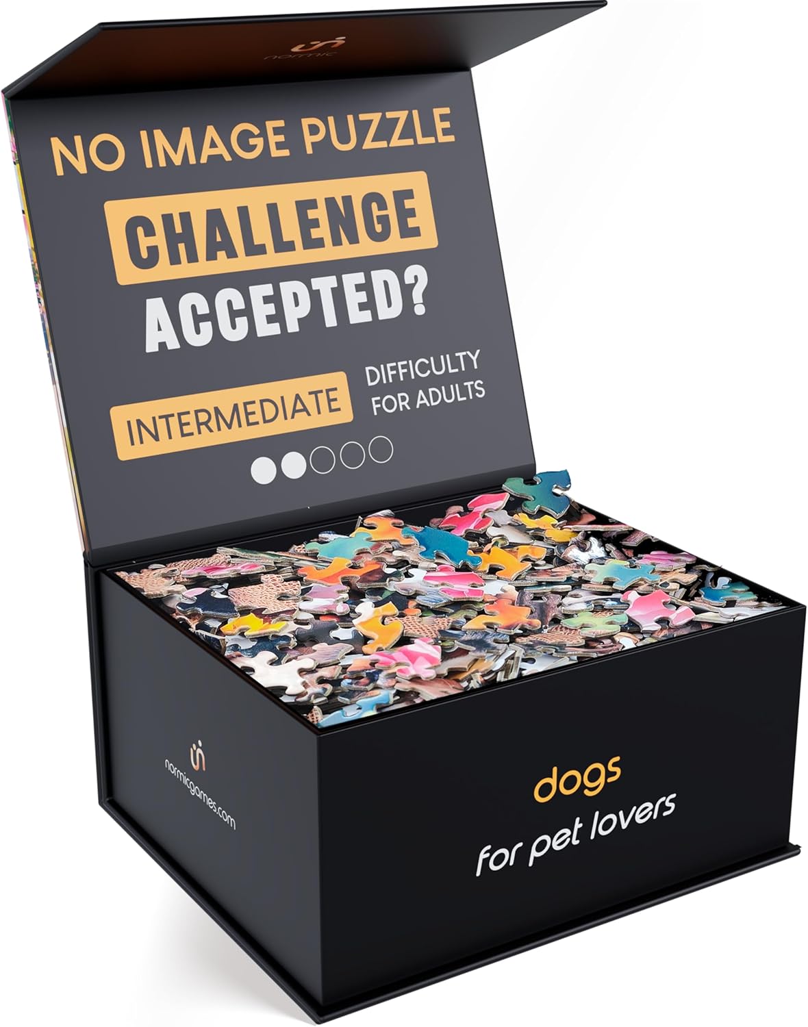 No Image Puzzle 1000 Irregular Pieces for Extreme Challenge