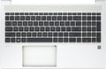 Replacement Upper Case Palmrest for HP ProBook 450 455 G8 - Backlit