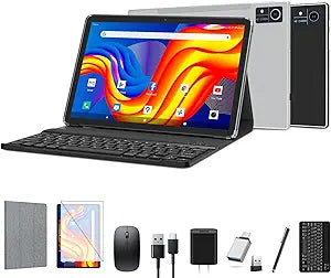 2024 Newest Android 12 Tablet with Keyboard and 16GB RAM