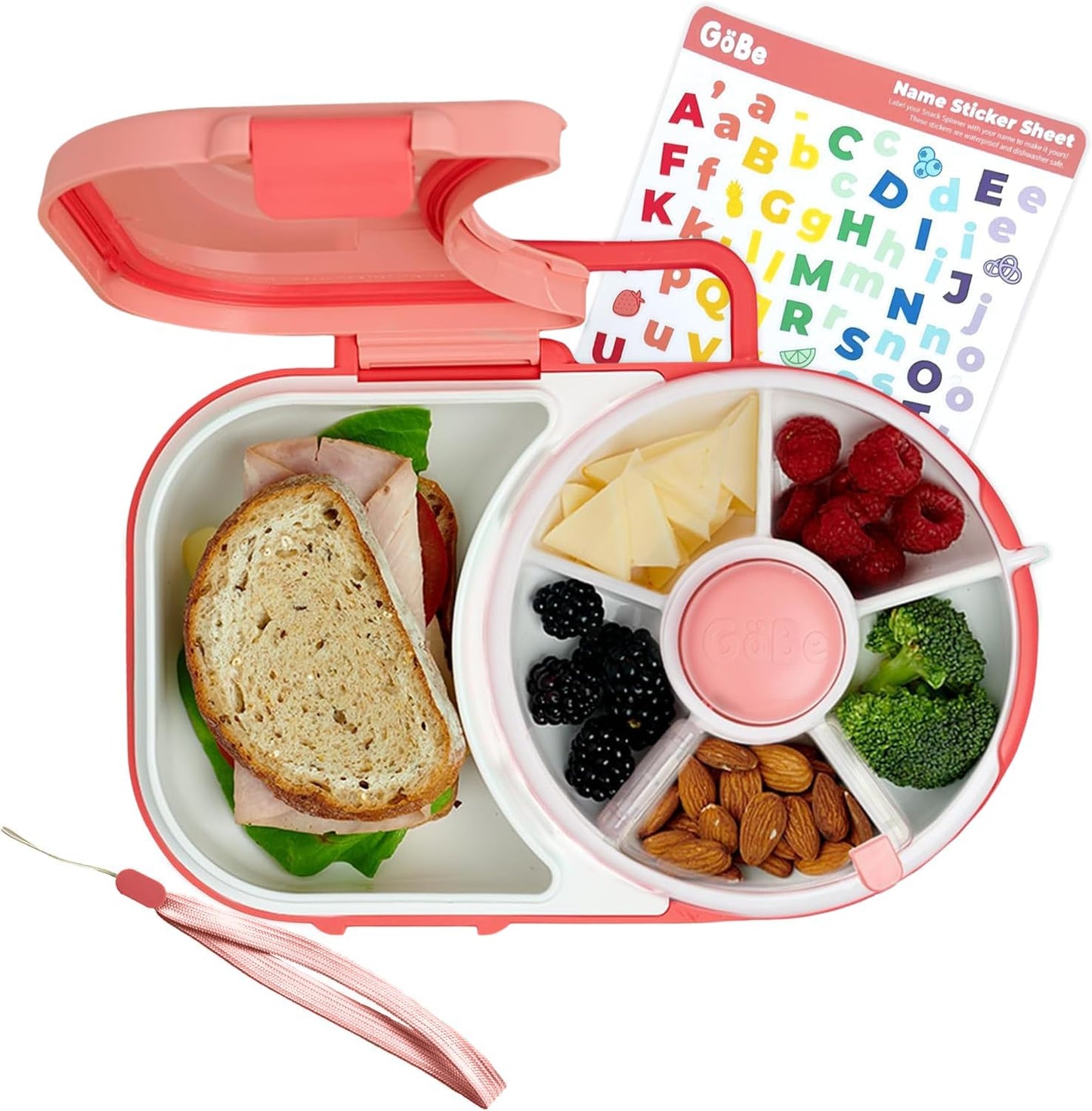 GoBe Kids Lunchbox with Snack Spinner for Easy School Meals