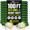 100ft Outdoor/Indoor Extension Cord 14/3 Gauge Heavy Duty - Waterproof