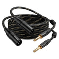 25ft XLR Male to 1/4in Male TRS Cable 2-Pack - Reliable Stage Leads