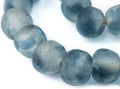 Jumbo Recycled Glass Beads Blue Wave Marine - Extra Large 21-25mm