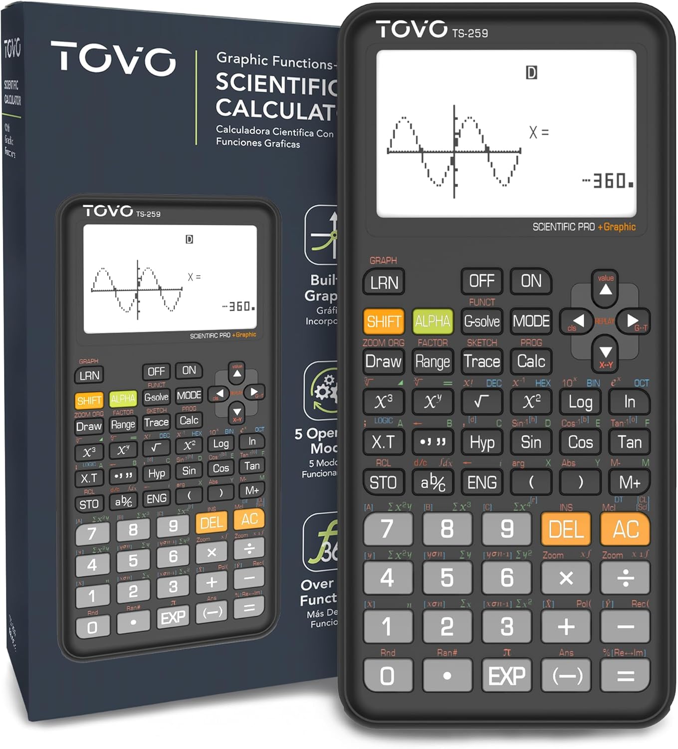 TOVO Scientific Calculator with Graphing Functions and More