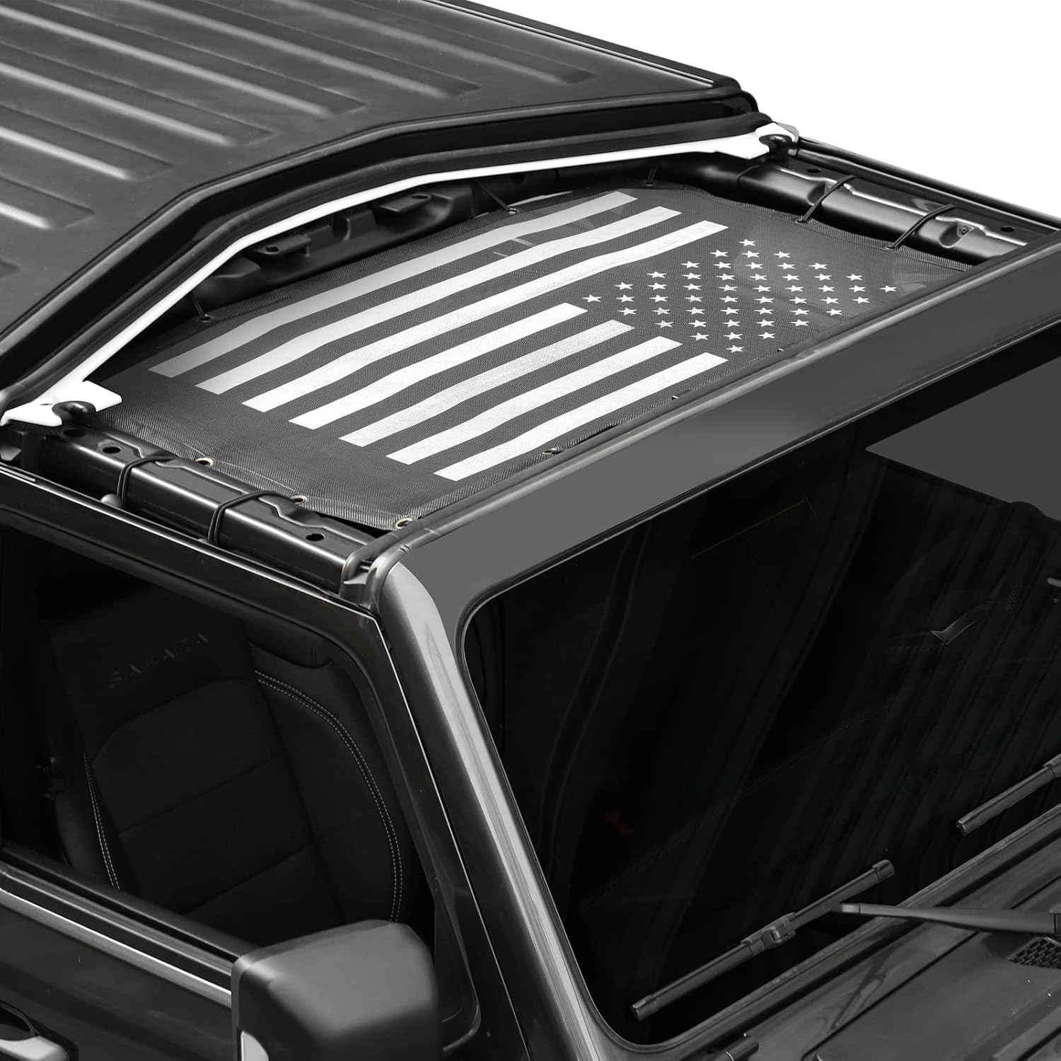 JeCar JL Sunshade Mesh Bikini Top Roof Shade for Jeep Wrangler