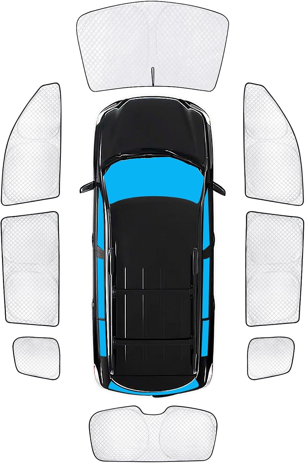 Custom Fit Car Sun Shades for Toyota Highlander 2008-2013