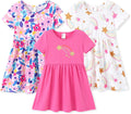 Toddler Girl Floral Skater Dresses 3-Pack for Stylish Kids