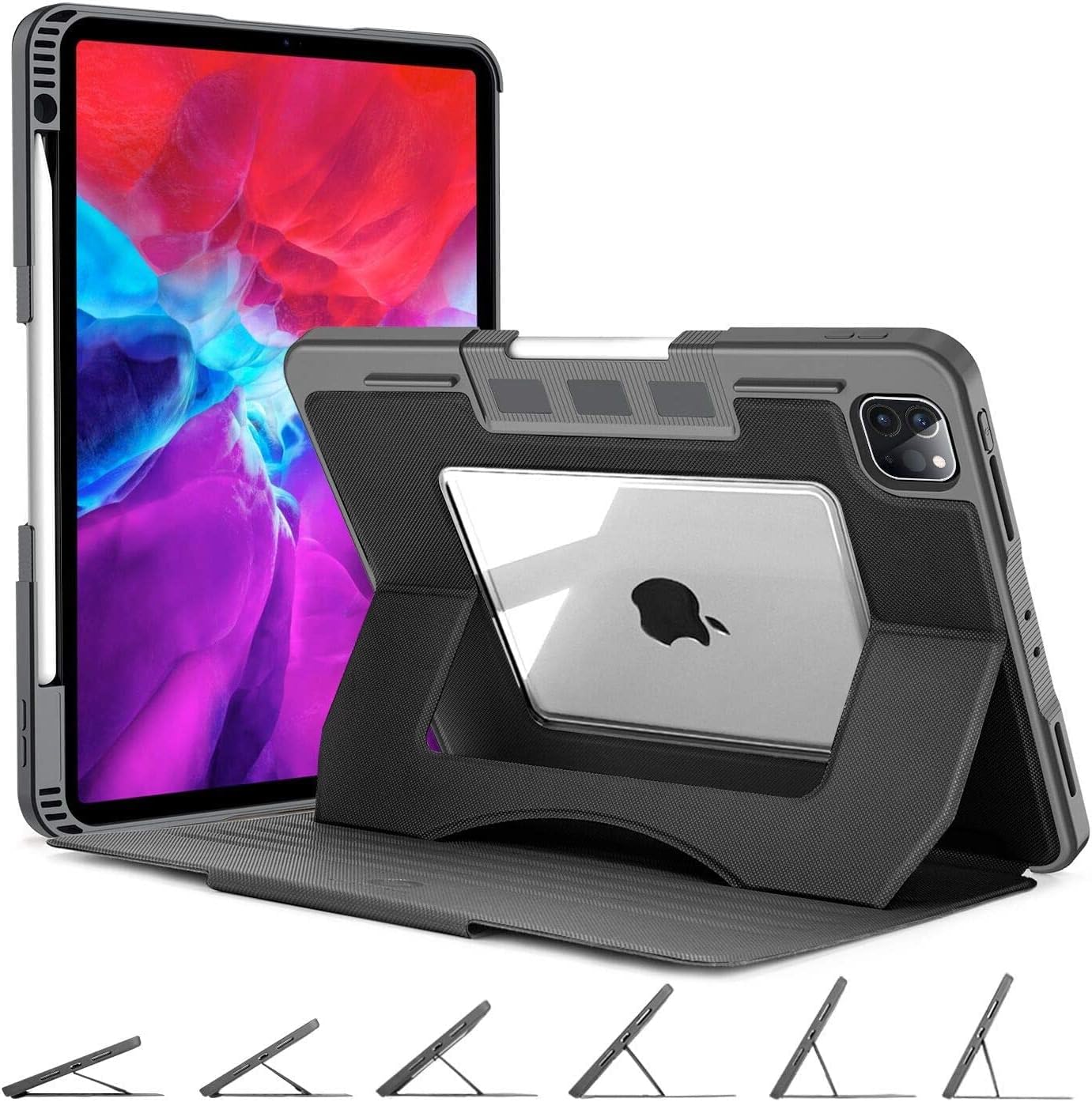 OCYCLONE Protective Case for iPad Pro 11 inch with 6 Angles