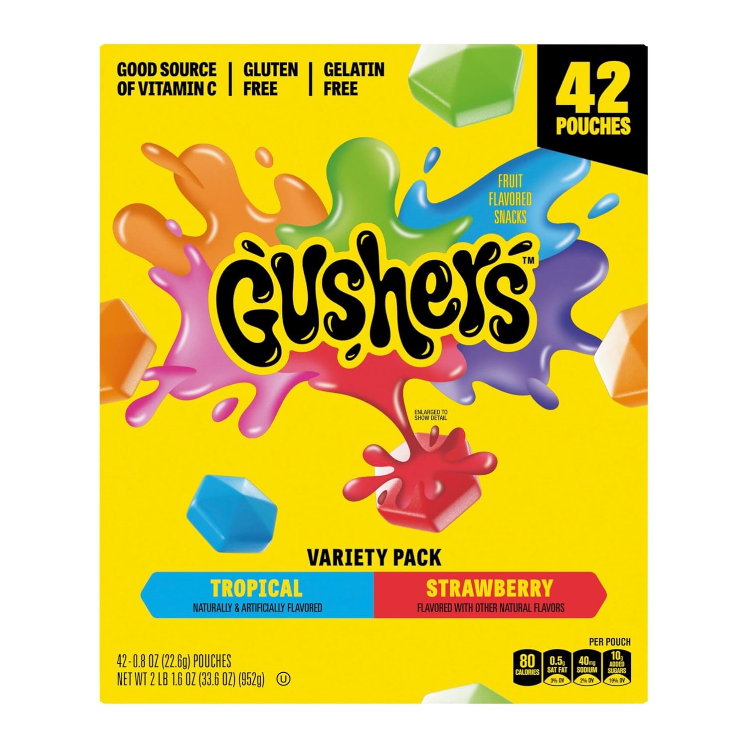 Fruit Gushers Tropical Variety Snacks for Delicious On-the-Go Fun