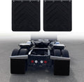 24 x 30in Mud Flaps for Semi Trucks Black PVC Polymer - Heavy Duty