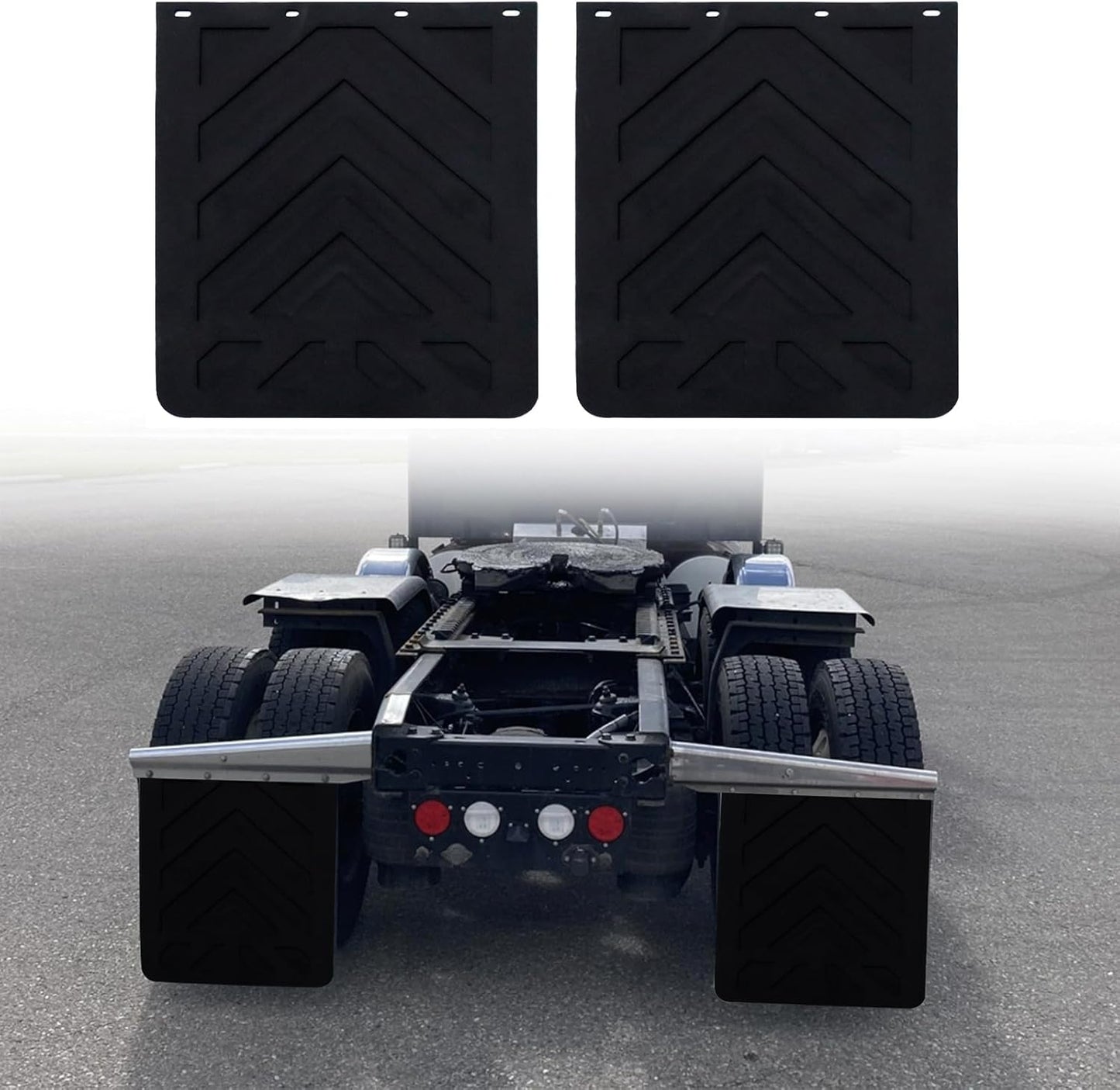 24 x 30 Inch Heavy Duty Mud Flaps for Semi Trucks - Durable Design