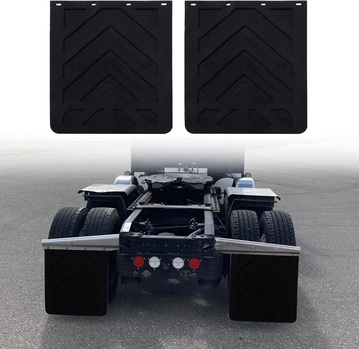 24 x 30 Inch Heavy Duty Mud Flaps for Semi Trucks - Durable Design