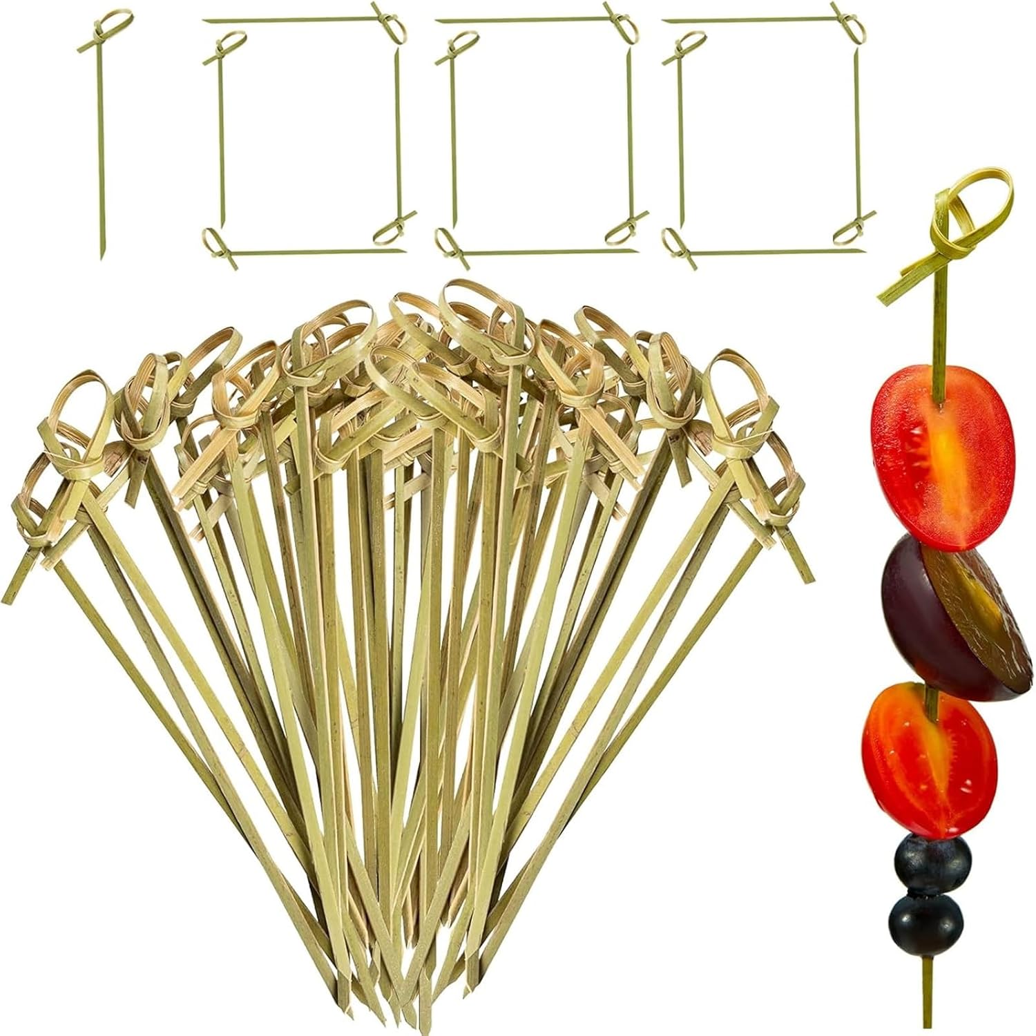 Potchen 1000 Bamboo Cocktail Picks for Appetizers