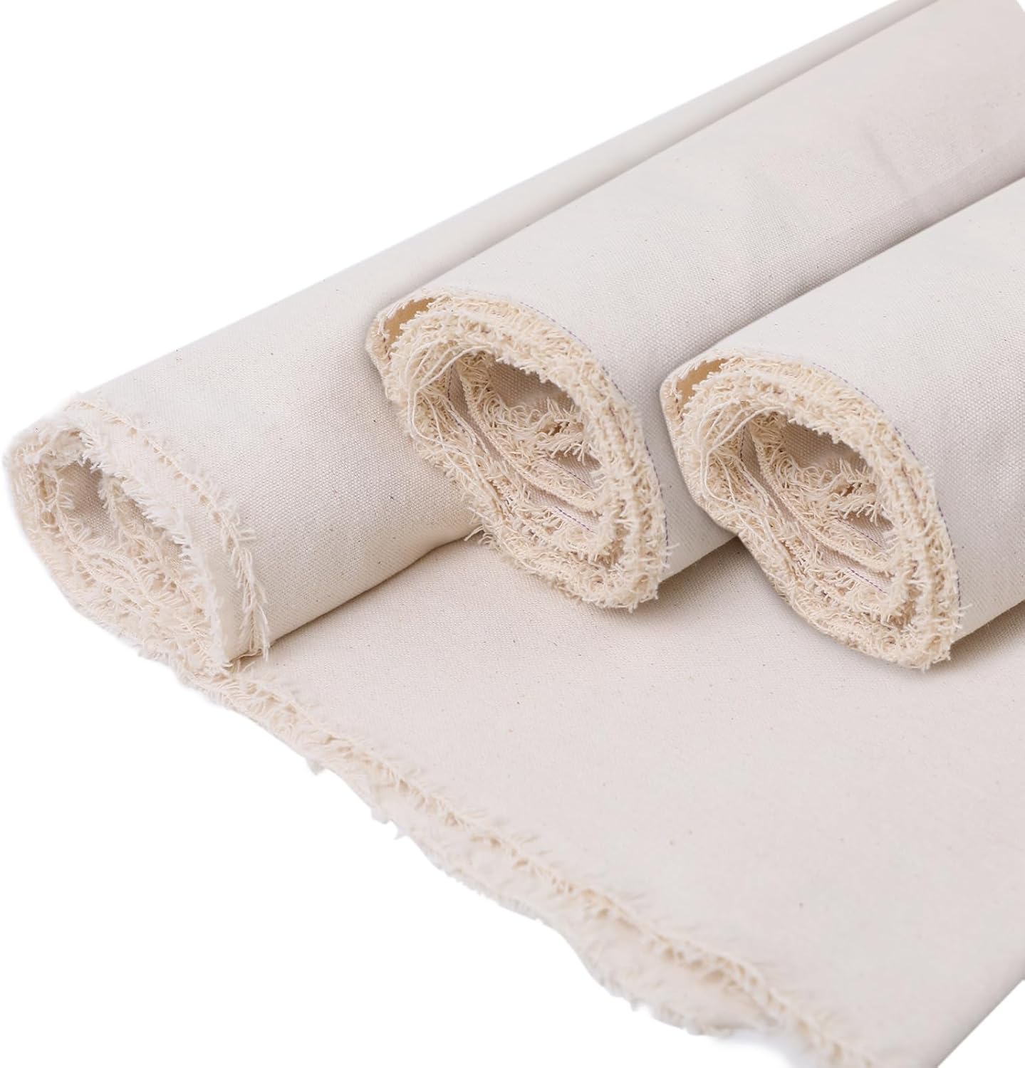 Natural Cotton Duck Canvas Fabric for Arts and Crafts Projects