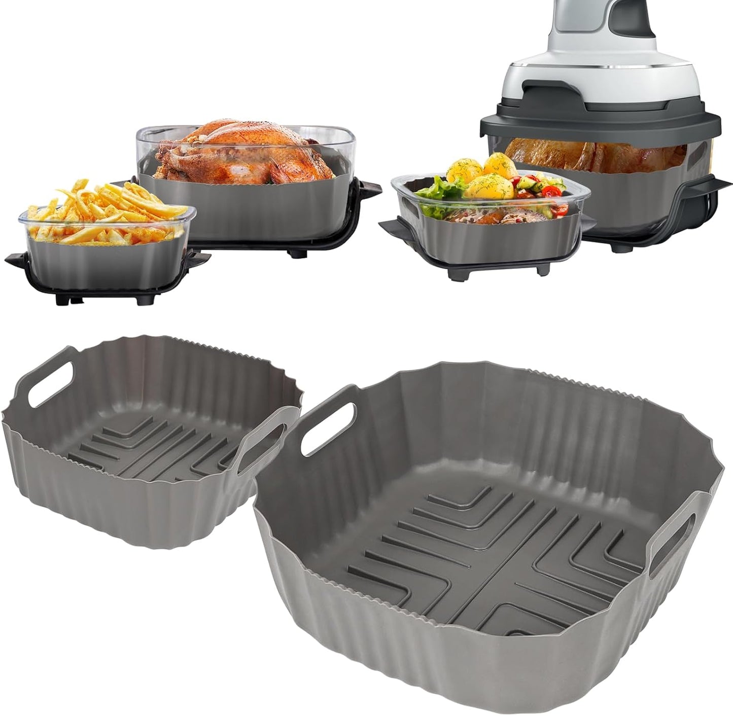 Silicone Air Fryer Liners - Crispy Results!