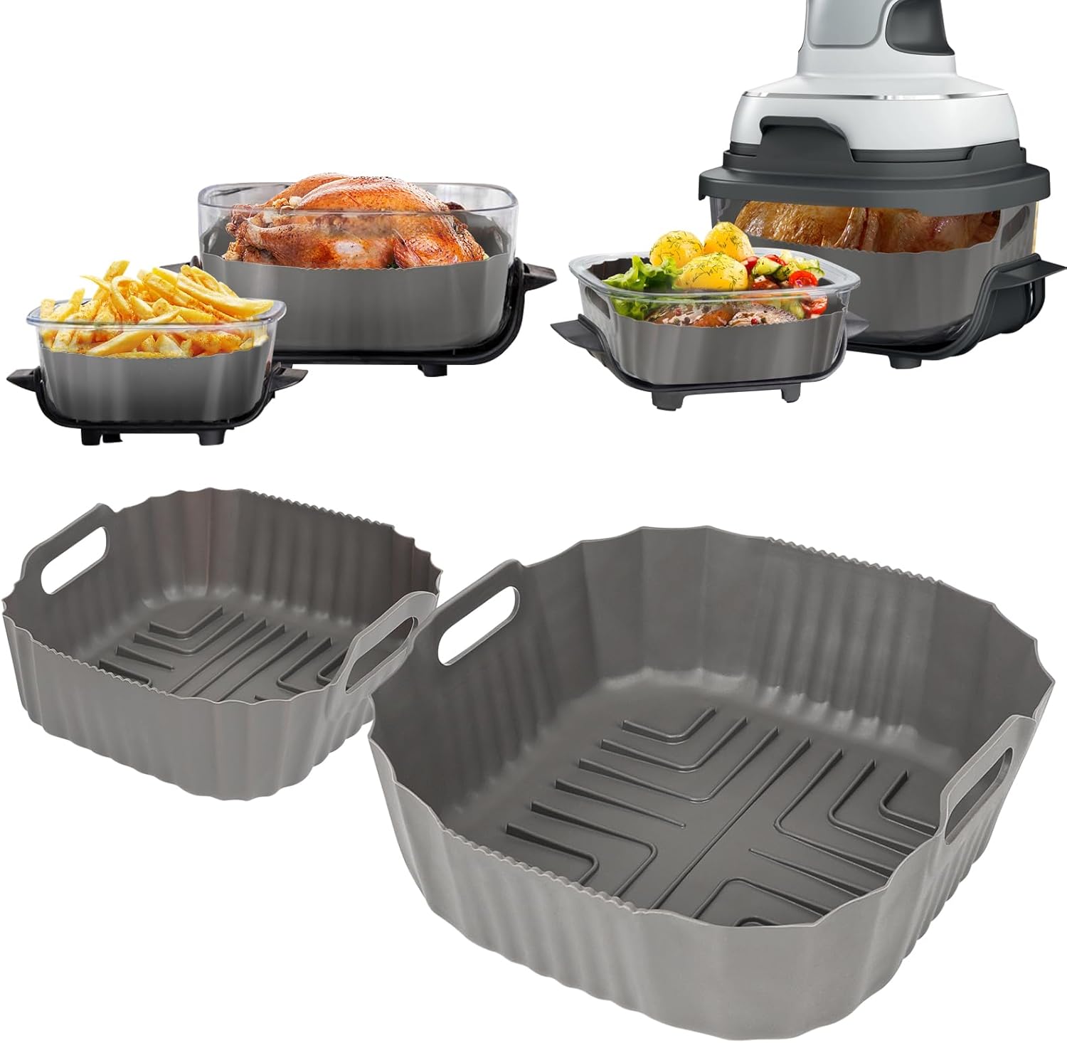 Silicone Air Fryer Liners - Crispy Results!