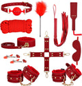 Sex Bondage BDSM Kit Restraints 11PCS Set - Comfortable Beginner