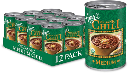 Amy's Organic Medium Spice Vegan Chili - Gluten Free & Vegetarian