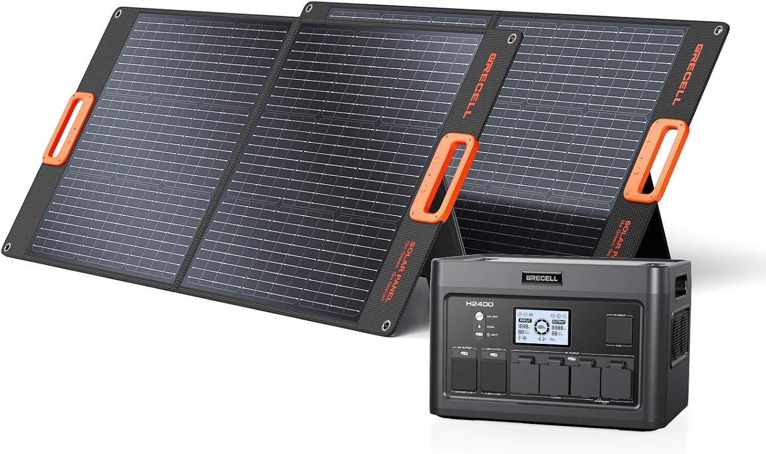 GRECELL 2400W Portable Solar Generator: Reliable Power Anywhere