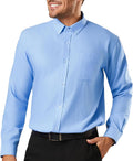 Oxford Dress Shirts for Men Big and Tall XXL-6XLT - Button Down Long