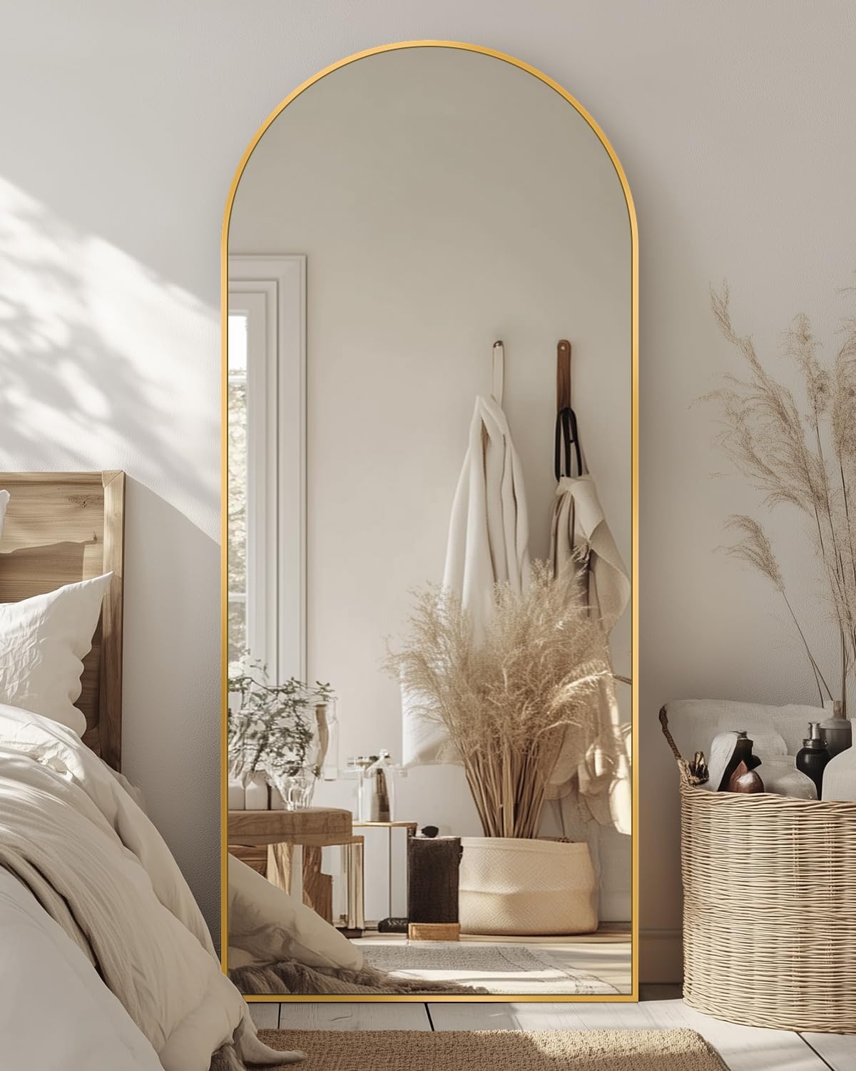 Antok Full Length Mirror, 21x58 in Floor Mirror with Stand