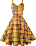 1950s Retro Spaghetti Strap Cocktail Swing Dress - Flattering Fit prom