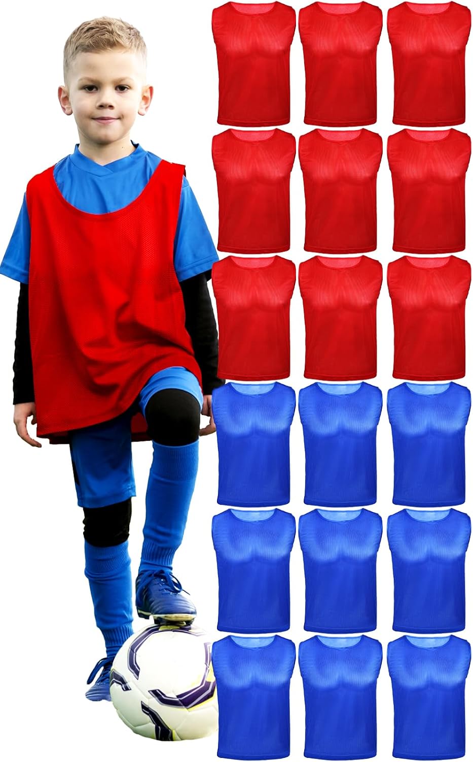 Youth Scrimmage Vests & Soccer Pennies for Team Sports Fun