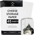 Cheese Storage Wax Paper 45-Pack 11 x 14 - Keeps Cheese Fresh