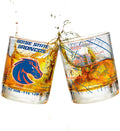 Greenline Goods Boise State University Broncos Whiskey Glasses