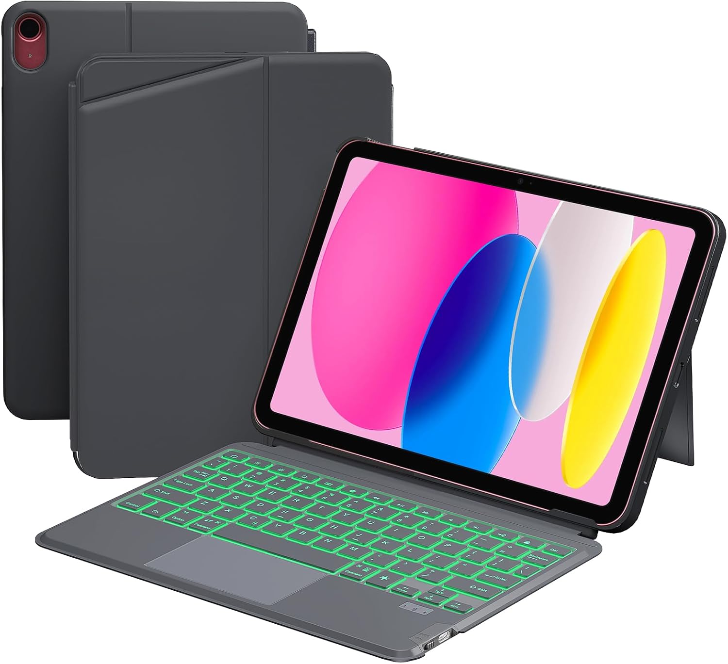 Keyboard Case for iPad 11th and 10th Gen with Trackpad
