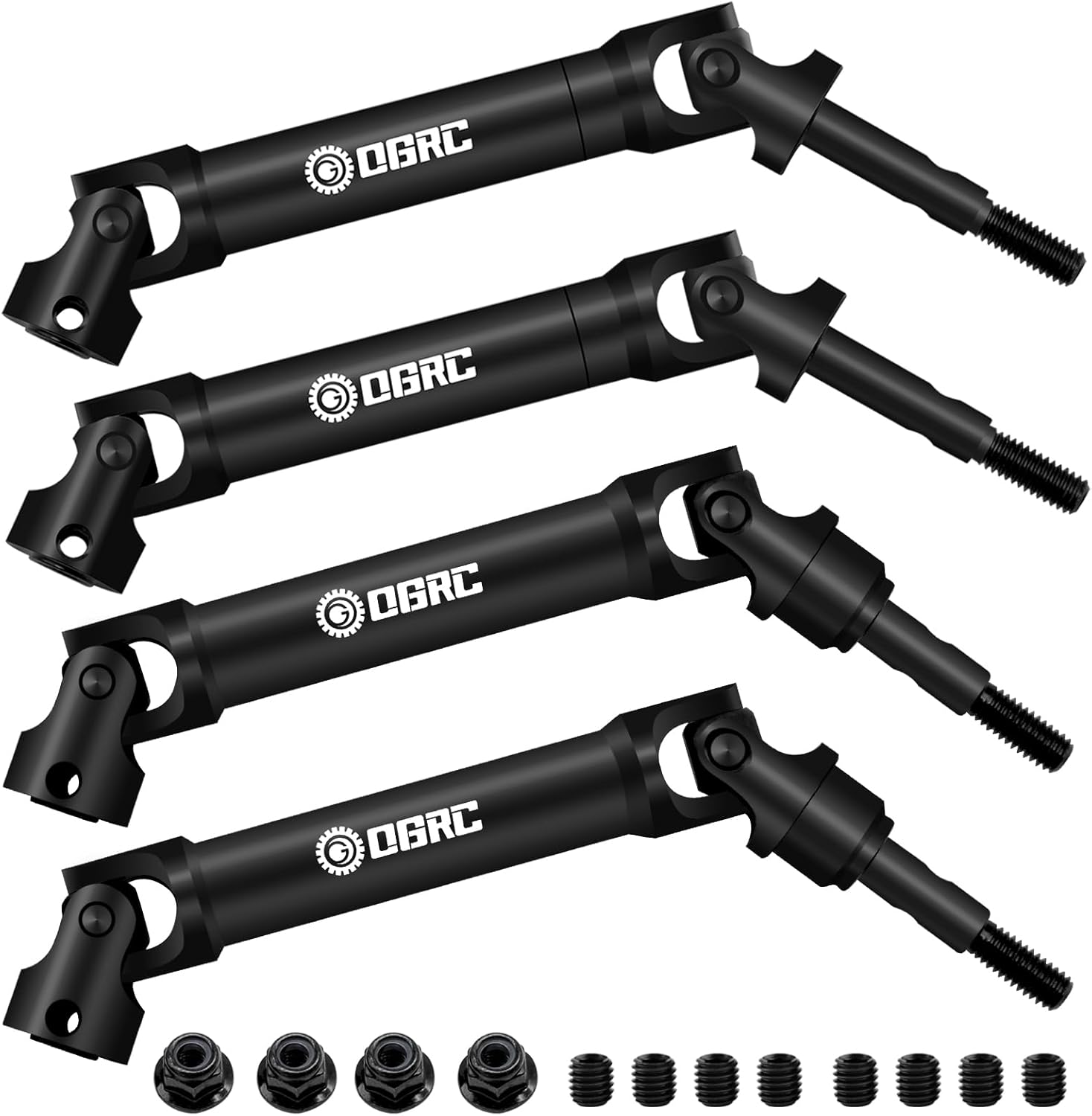OGRC Front and Rear CVD U-Joint Steel Driveshaft for Traxxas