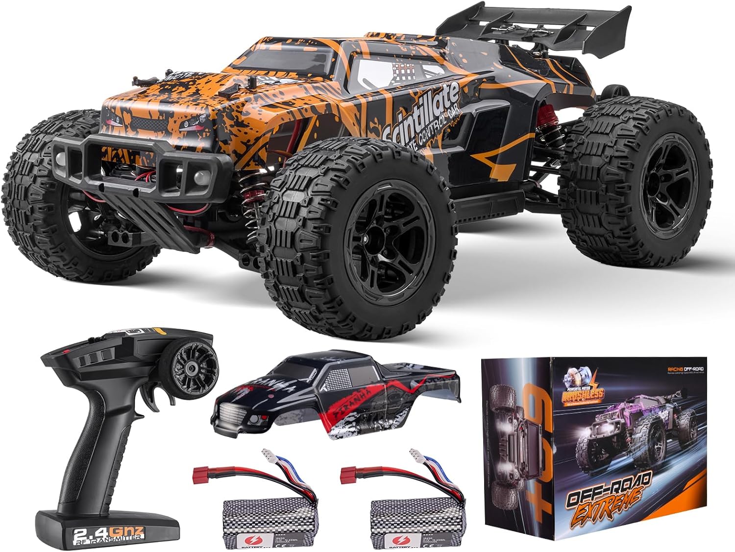 VEVOR 1:10 Brushless RC Car | Max 50 km/h High Speed Off-Road Truck