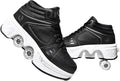 Double-Row Deform Wheel Automatic Walking Shoes - 2-in-1 Hidden Wheels
